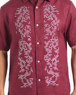 Load image into Gallery viewer, Cross stitch, MAROON
